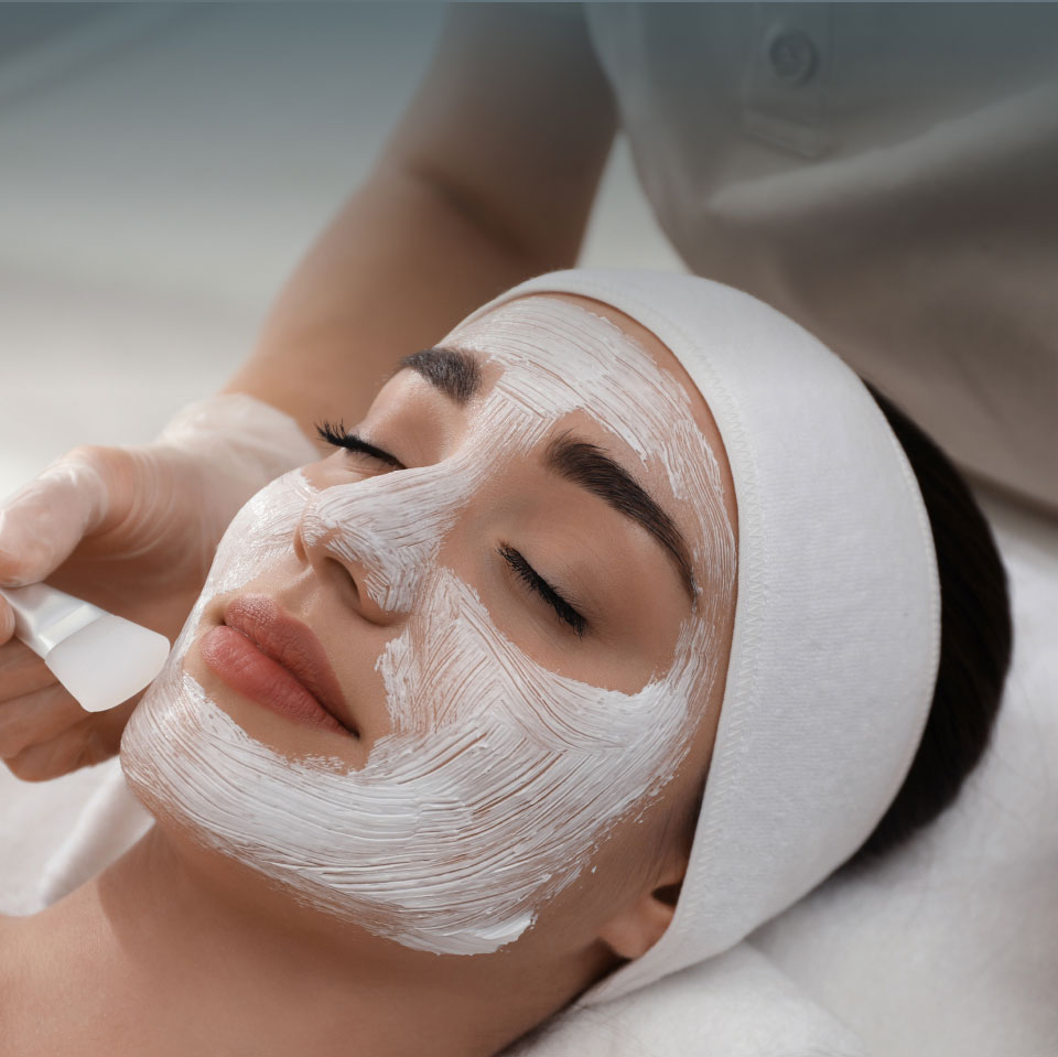 mishawaka woman receiving chemical peel